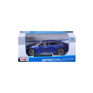1:27 Maisto Special Edition - Mercedes-Benz EQS - Metallic Blue in Window Box - Image 13