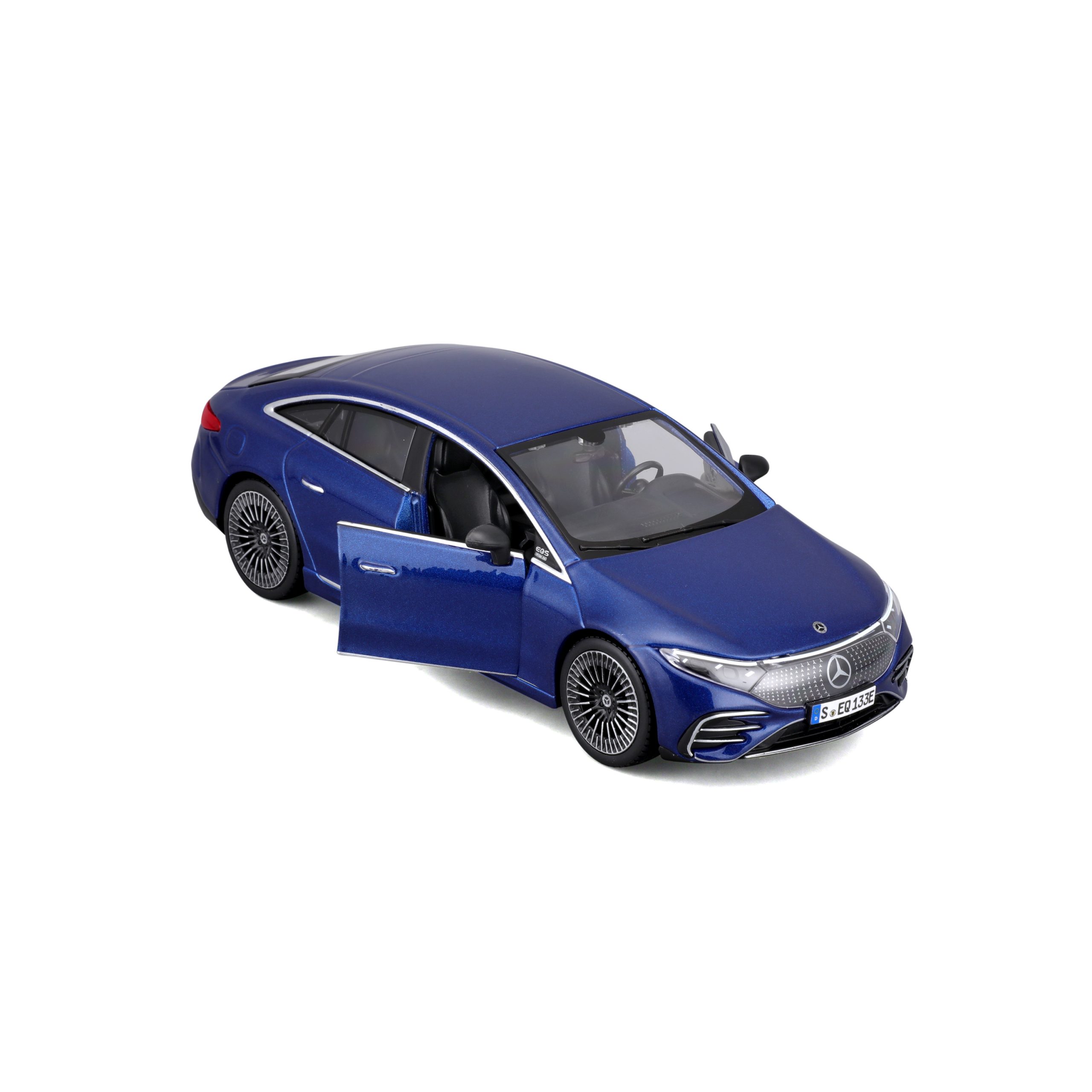 1:27 Maisto Special Edition - Mercedes-Benz EQS - Metallic Blue in Window Box - Image 1