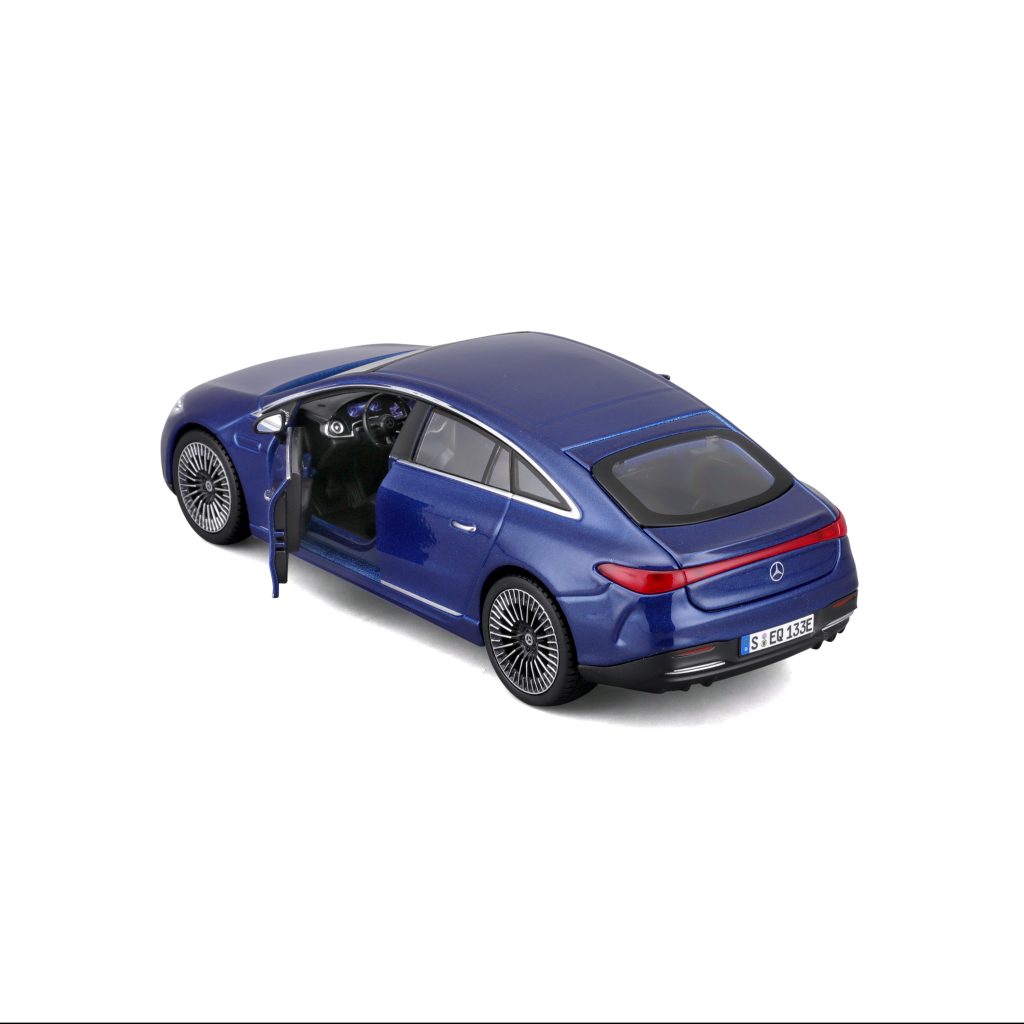 1:27 Maisto Special Edition - Mercedes-Benz EQS - Metallic Blue in Window Box