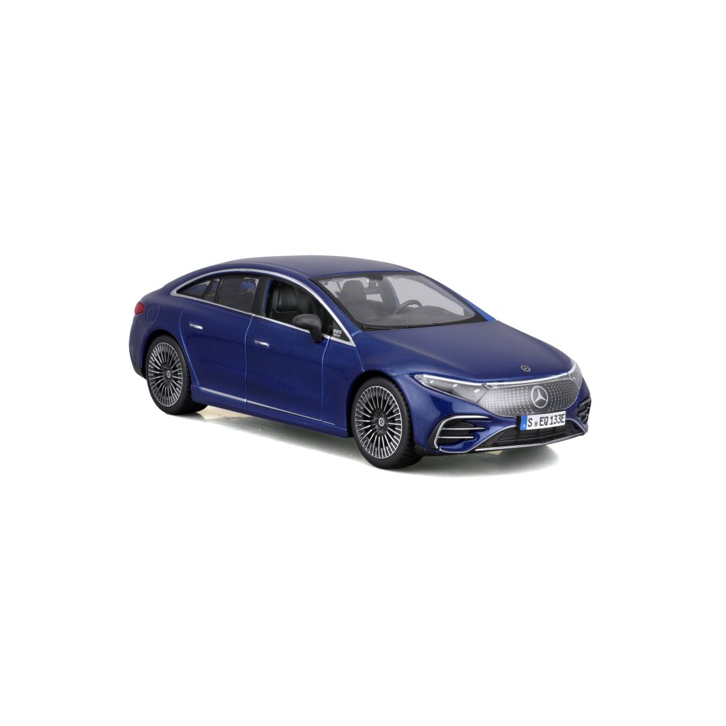 1:27 Maisto Special Edition - Mercedes-Benz EQS - Metallic Blue in Window Box