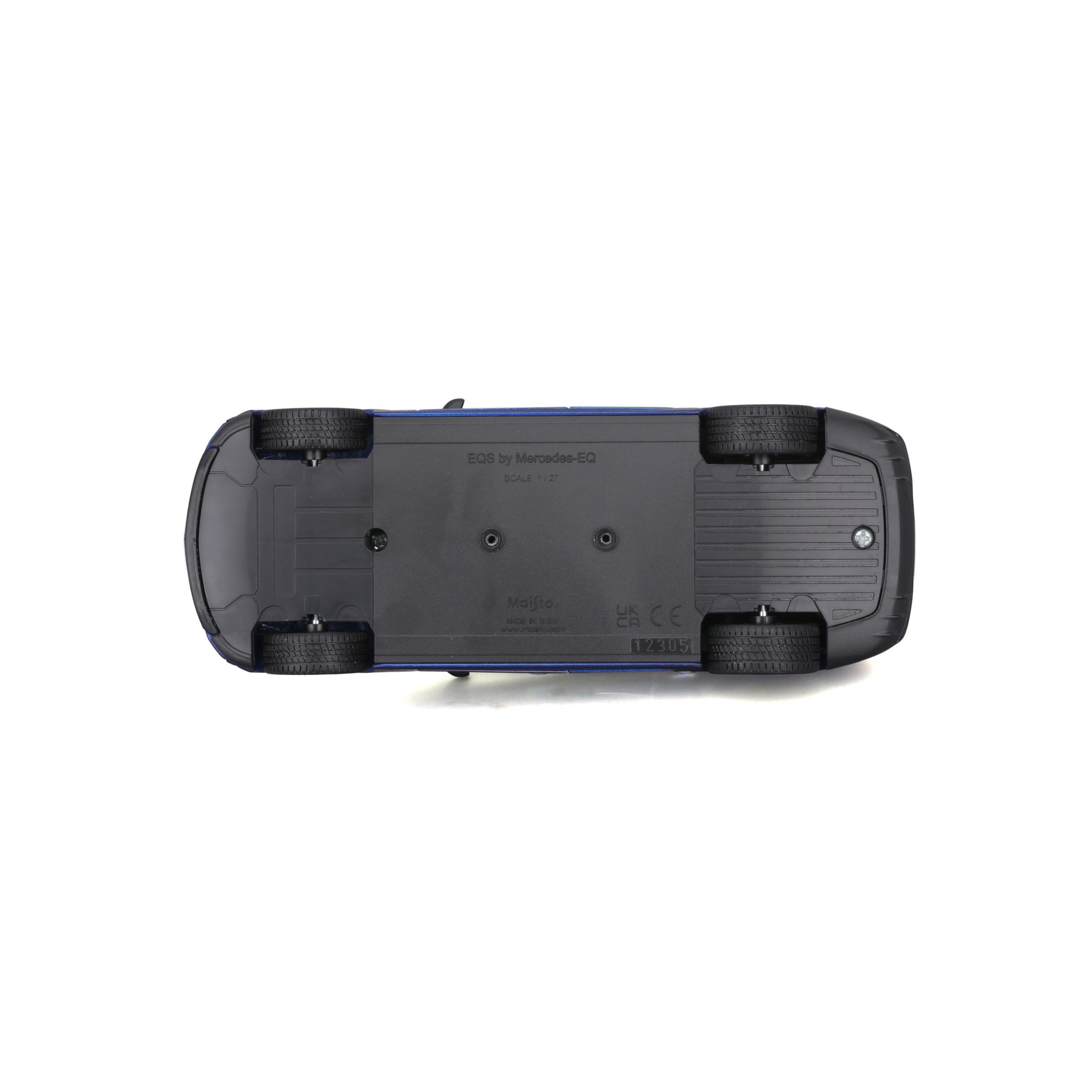 1:27 Maisto Special Edition - Mercedes-Benz EQS - Metallic Blue in Window Box - Image 5