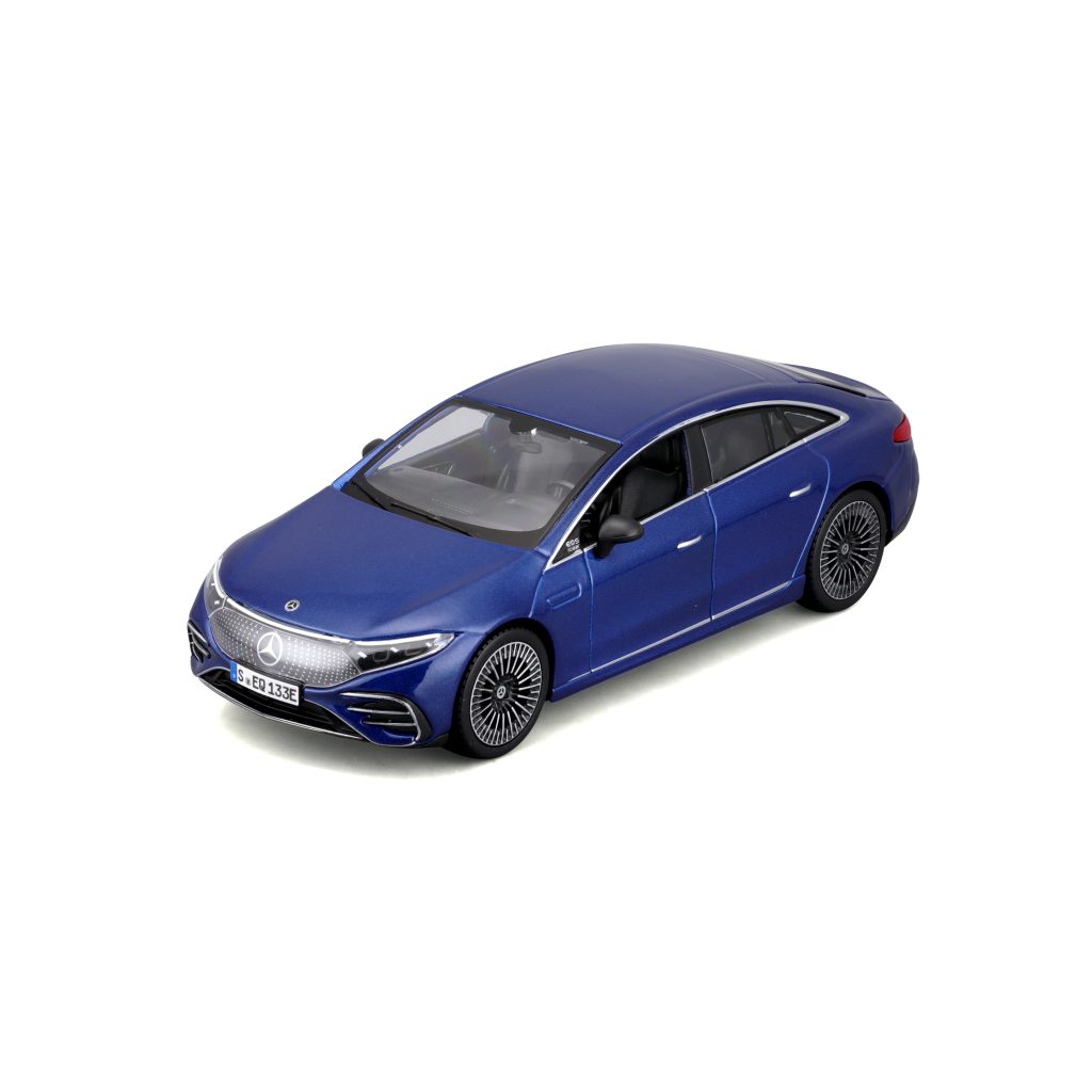1:27 Maisto Special Edition - Mercedes-Benz EQS - Metallic Blue in Window Box
