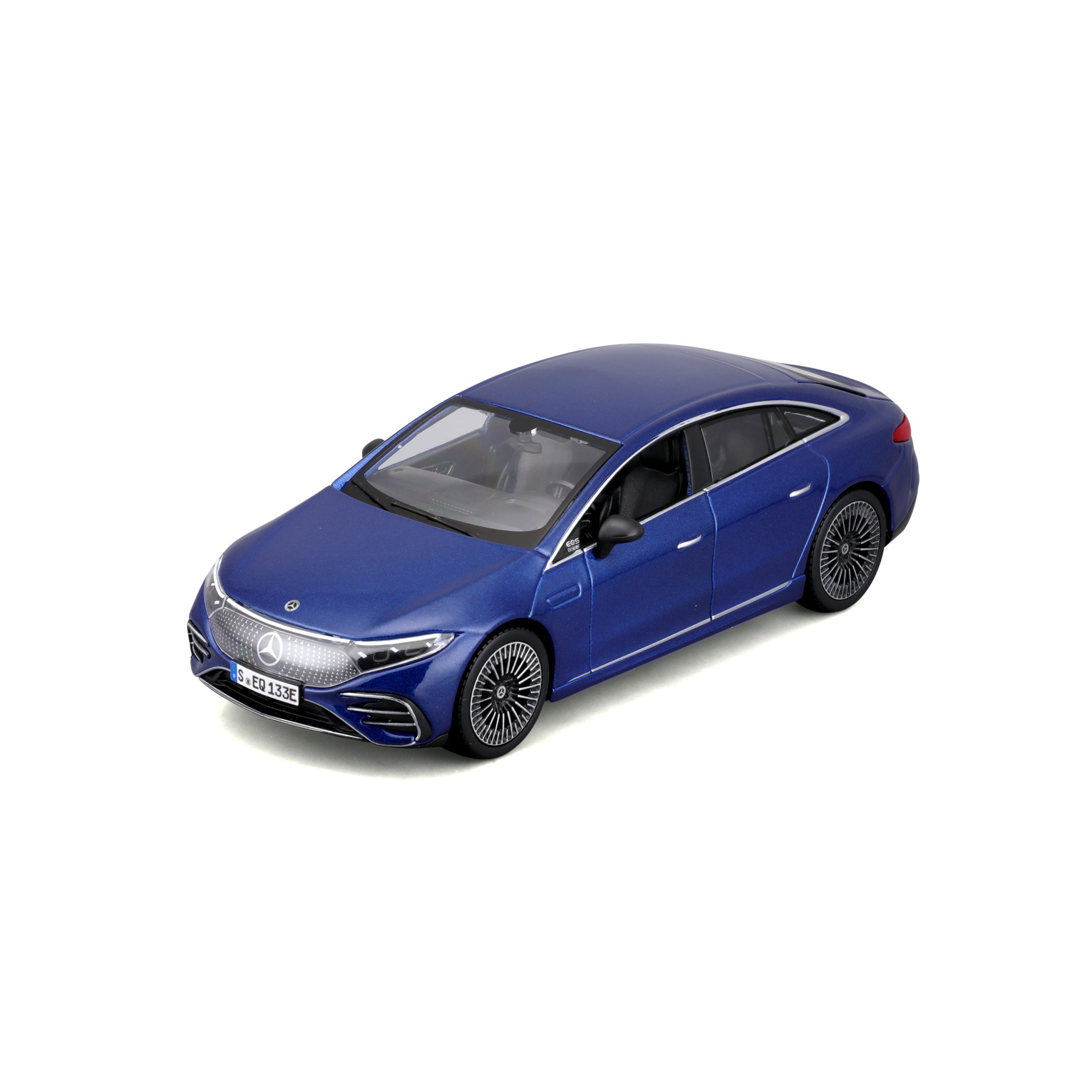 1:27 Maisto Special Edition - Mercedes-Benz EQS - Metallic Blue in Window Box - Image 6