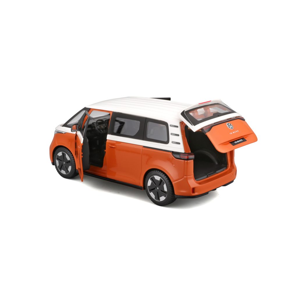 1:24 Maisto Special Edition – 2023 VW ID. BUZZ - White/Orange in Window Box