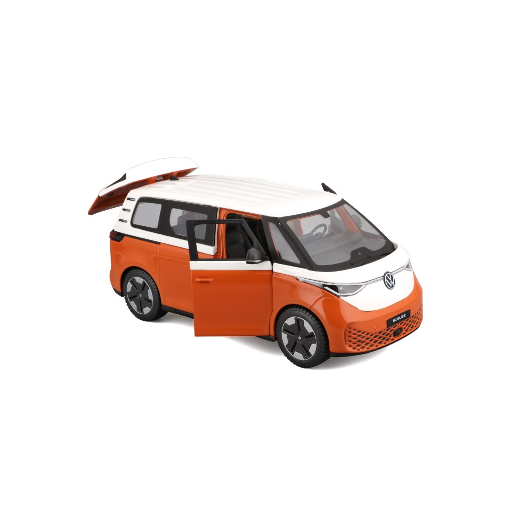 1:24 Maisto Special Edition – 2023 VW ID. BUZZ - White/Orange in Window Box