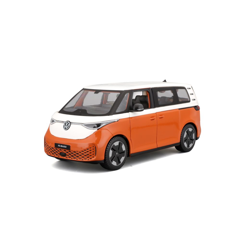 1:24 Maisto Special Edition – 2023 VW ID. BUZZ - White/Orange in Window Box