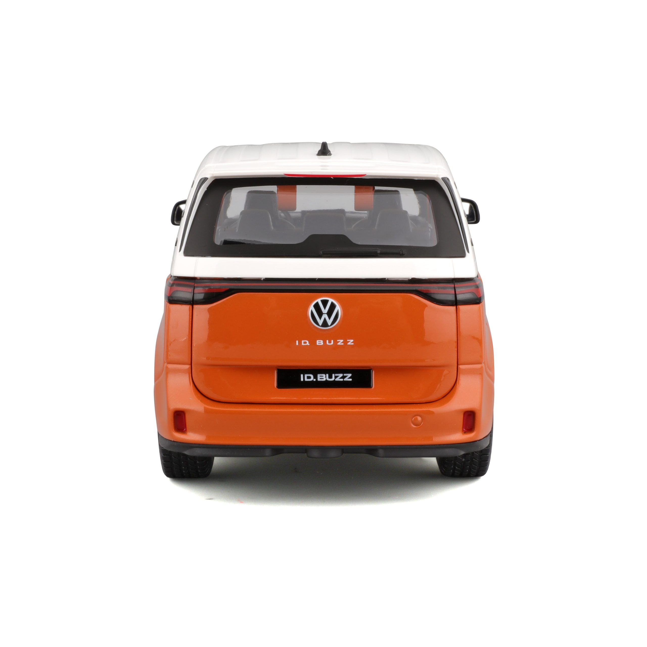 1:24 Maisto Special Edition – 2023 VW ID. BUZZ - White/Orange in Window Box - Image 4