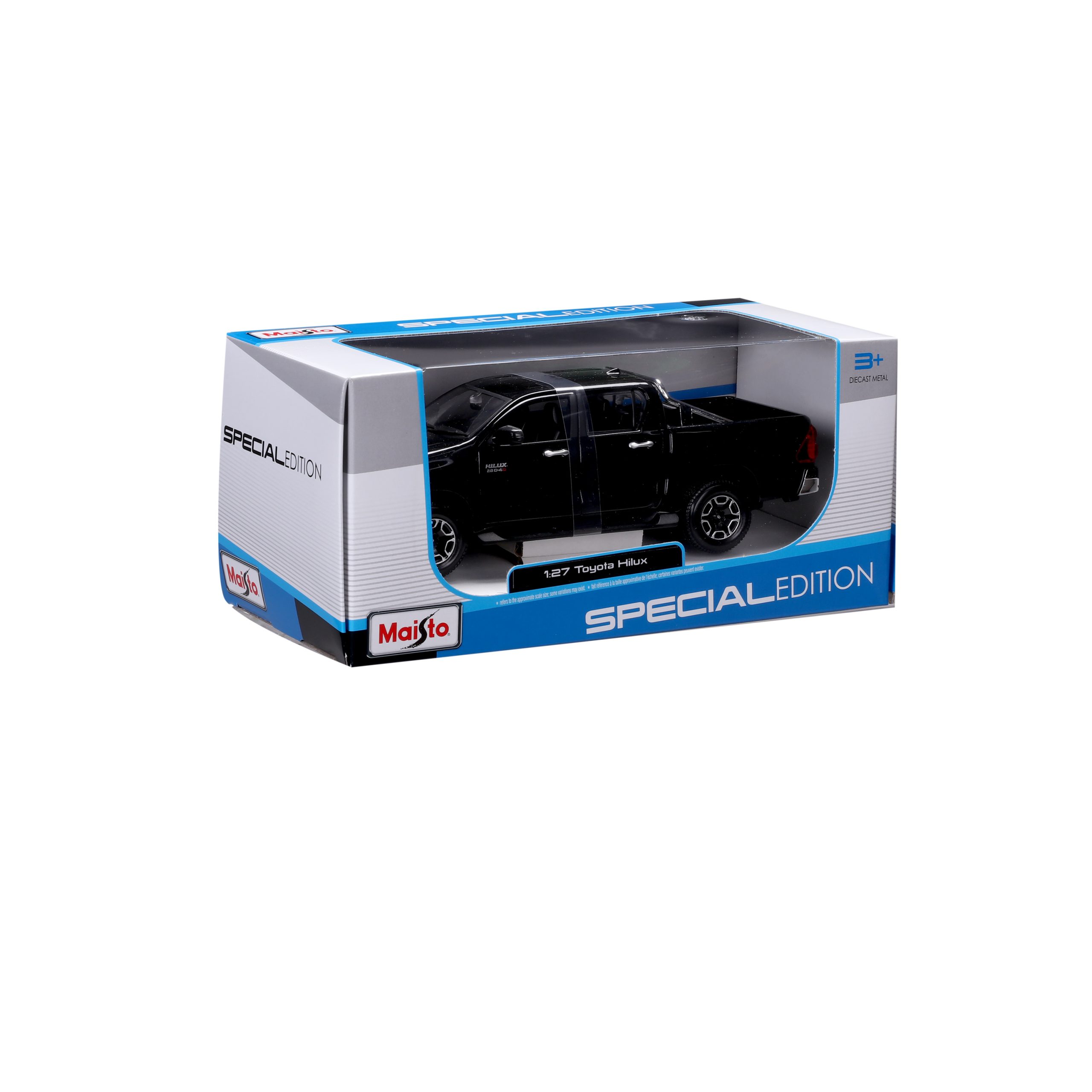 1:27 Maisto Special Edition – Toyota Hilux - Black in Window Box - Image 9