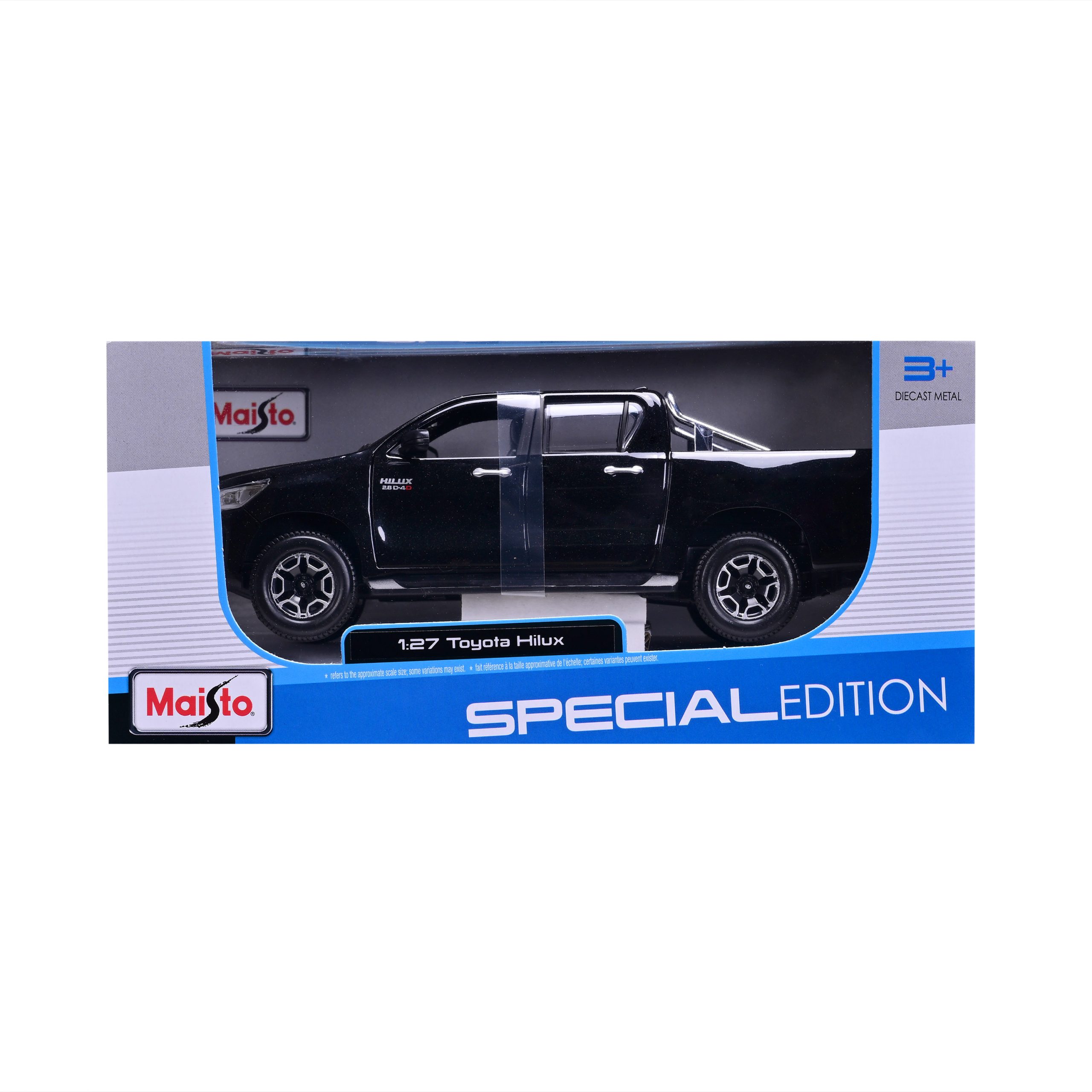 1:27 Maisto Special Edition – Toyota Hilux - Black in Window Box - Image 6