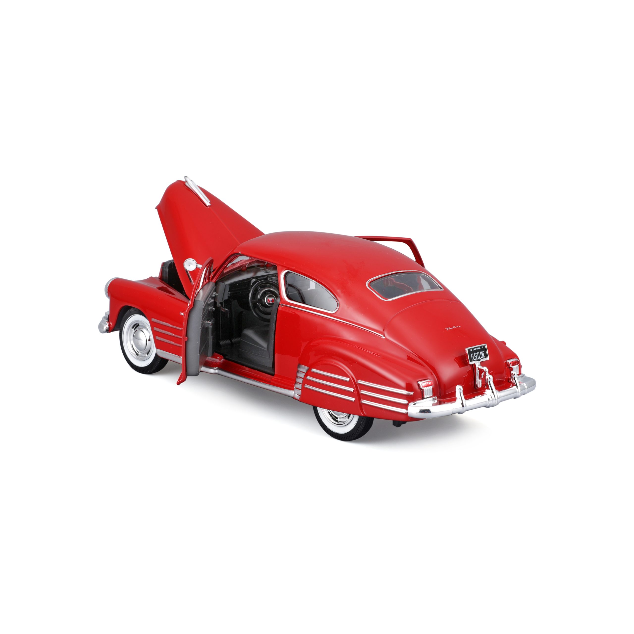 1:24 Maisto Special Edition – 1948 Chevrolet® Fleetline Aerosedan - Red in Window Box - Image 8