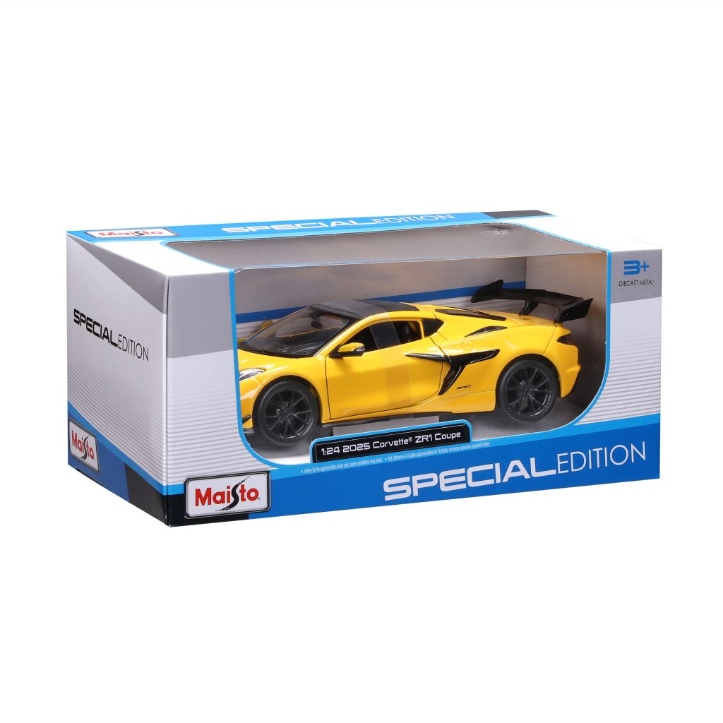 1:24 Corvette ZR1 Coupe - Yellow in Window Box
