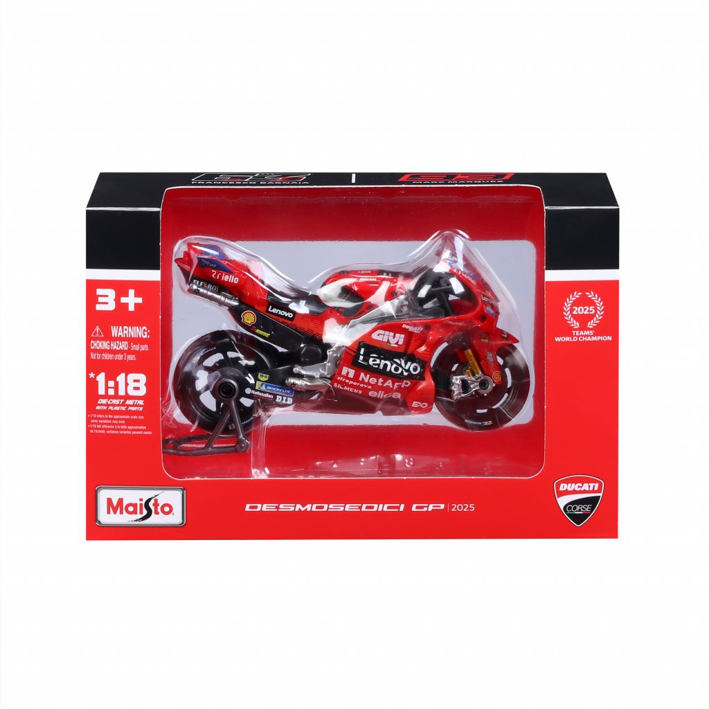 1:18 MotoGP 2025 - Ducati Lenovo Team #63 Francesco Bagnaia