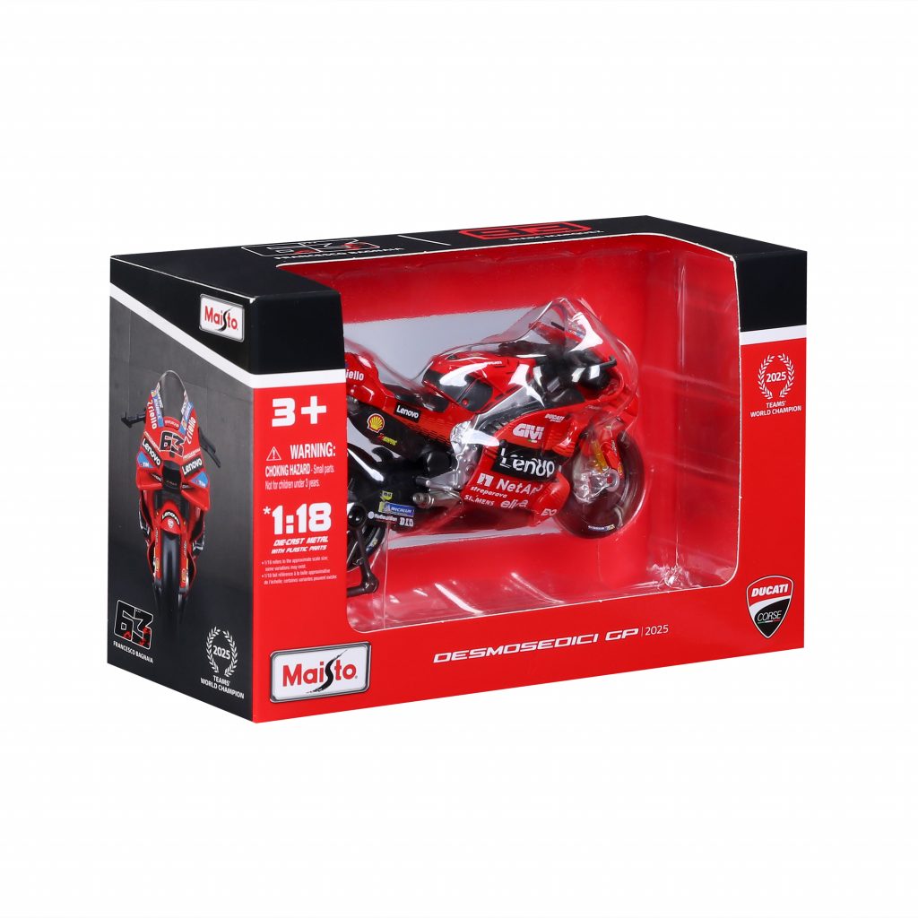 1:18 MotoGP 2025 - Ducati Lenovo Team #63 Francesco Bagnaia