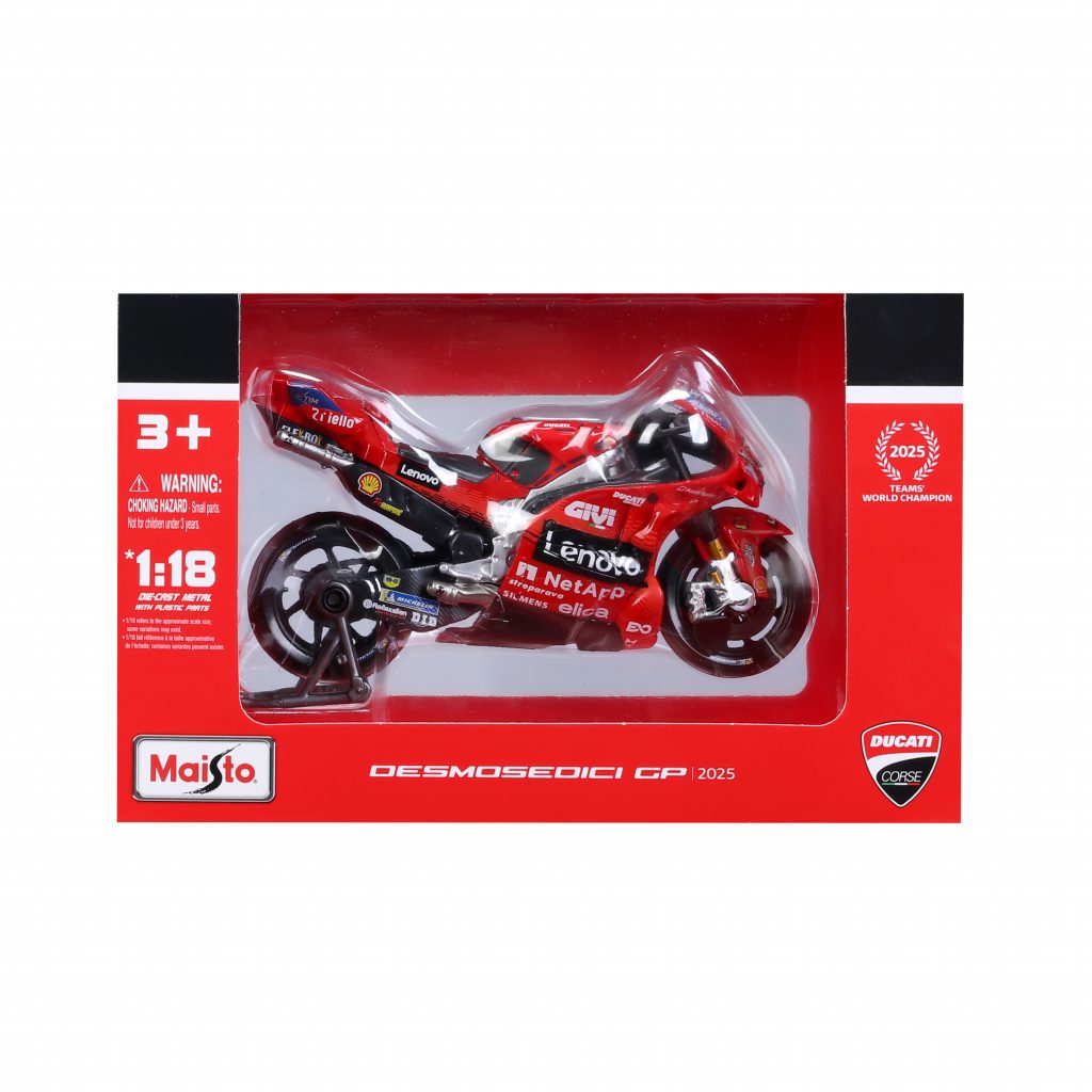 1:18 MotoGP 2025 - Ducati Lenovo Team #63 Francesco Bagnaia