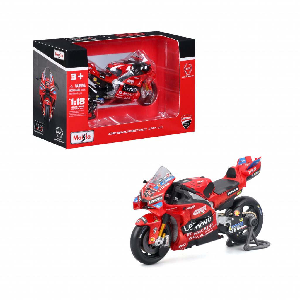 1:18 MotoGP 2025 - Ducati Lenovo Team #63 Francesco Bagnaia