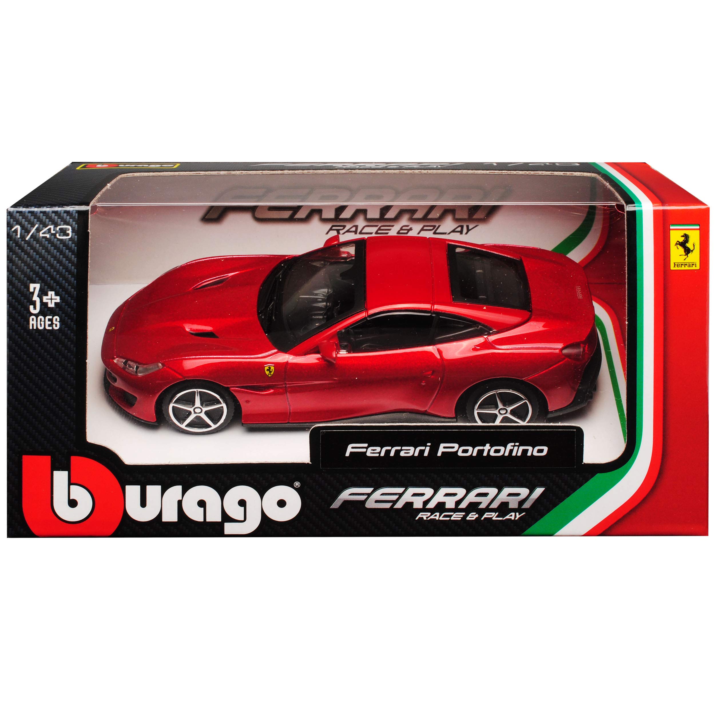 1:43 Ferrari Portofino - Metallic Red in Window Box - Image 2