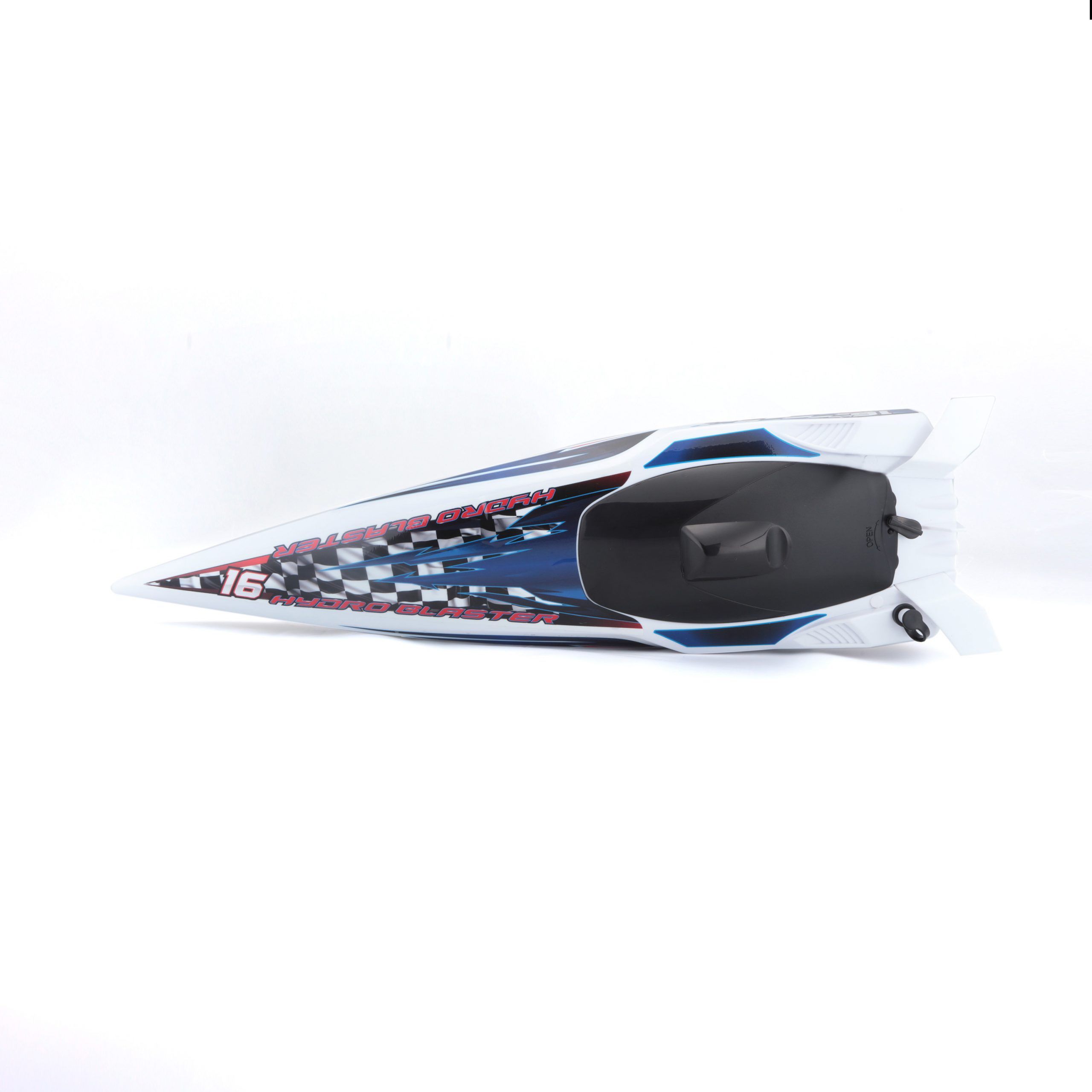 1.24 Hydroblaster RC Boat - White Blue - Image 10