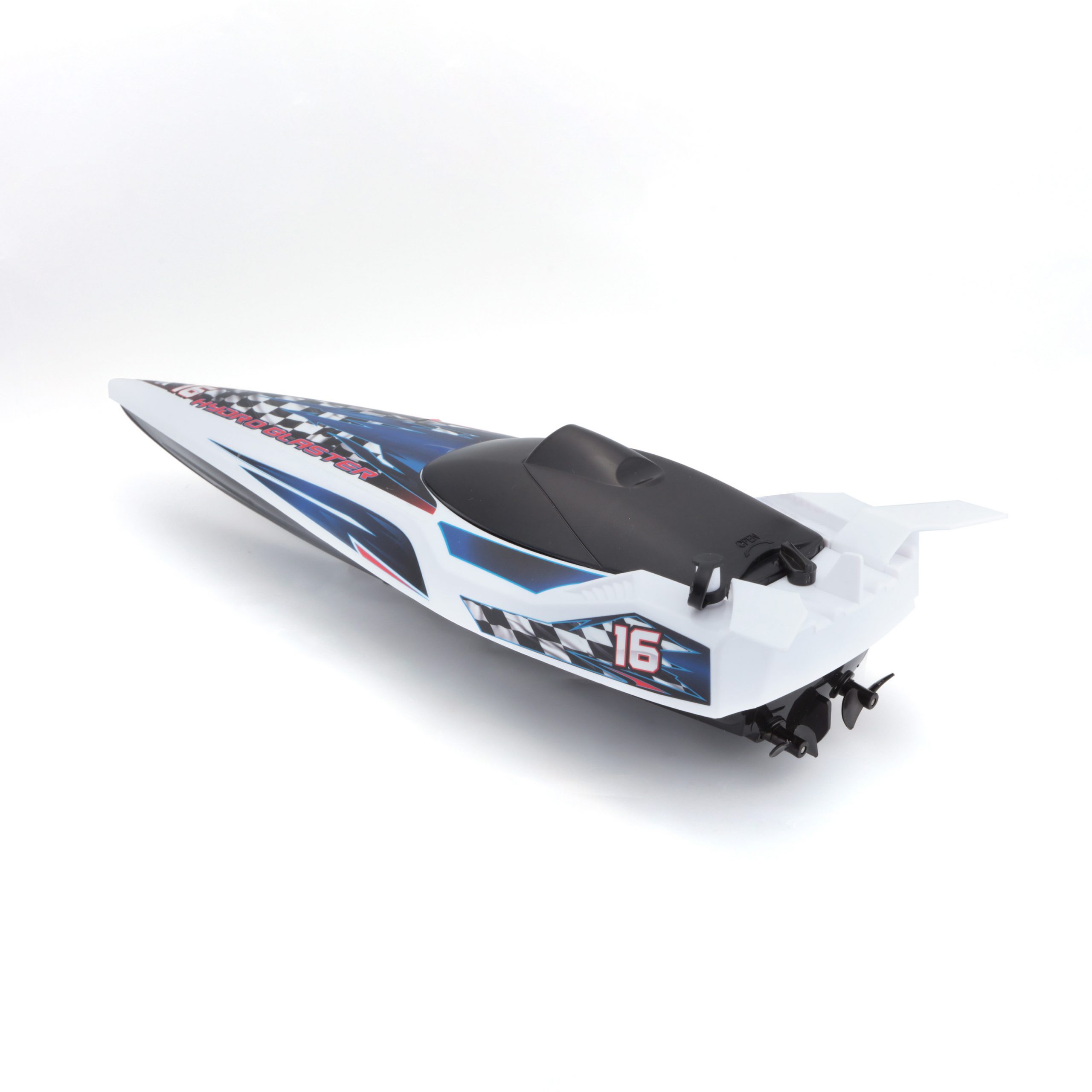 1.24 Hydroblaster RC Boat - White Blue - Image 11