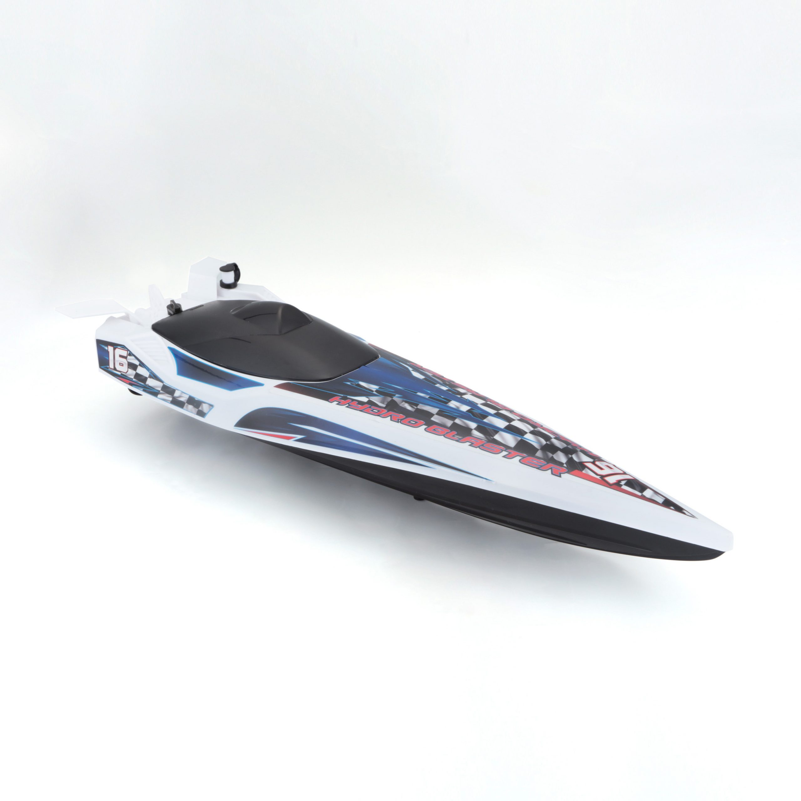 1.24 Hydroblaster RC Boat - White Blue - Image 12