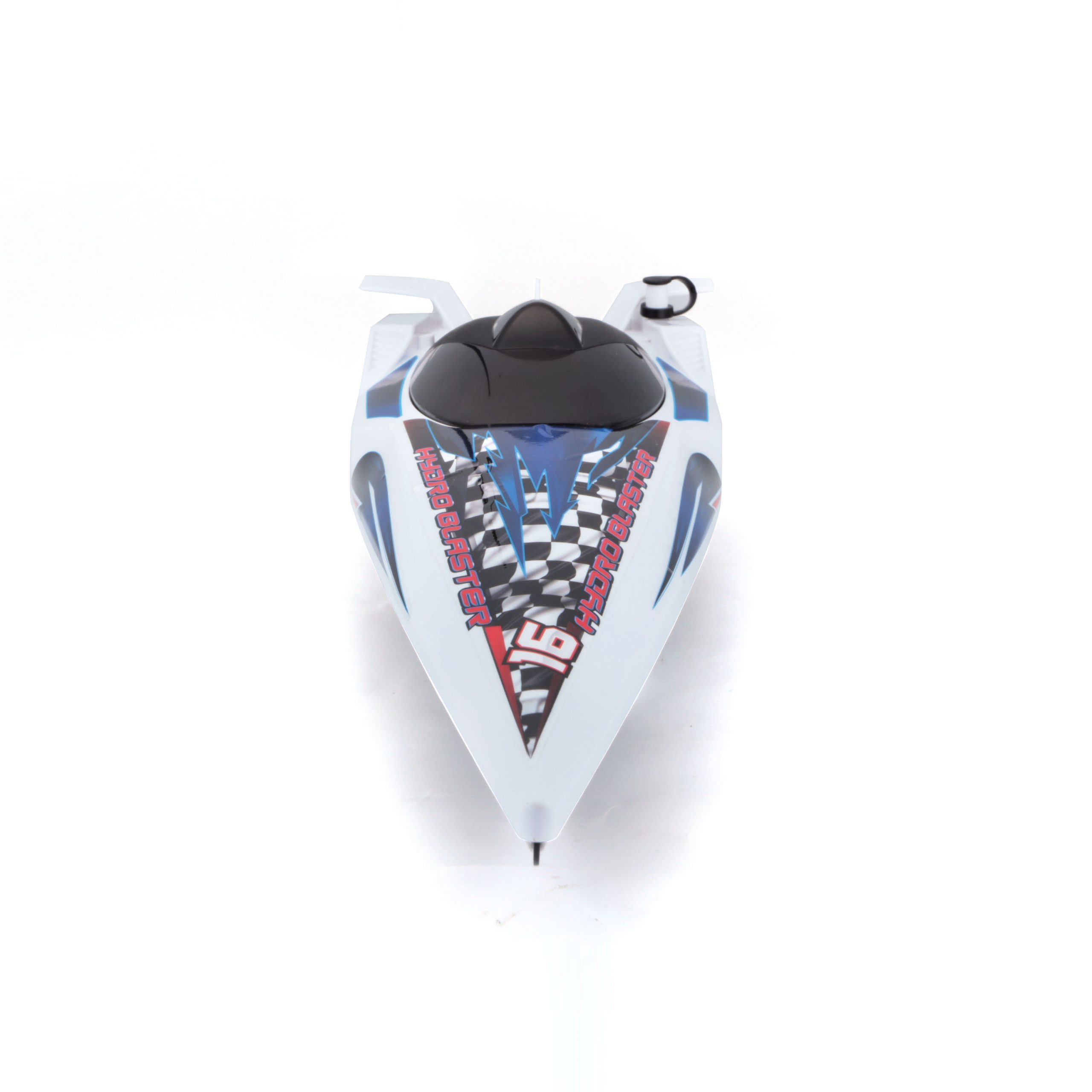 1.24 Hydroblaster RC Boat - White Blue - Image 6