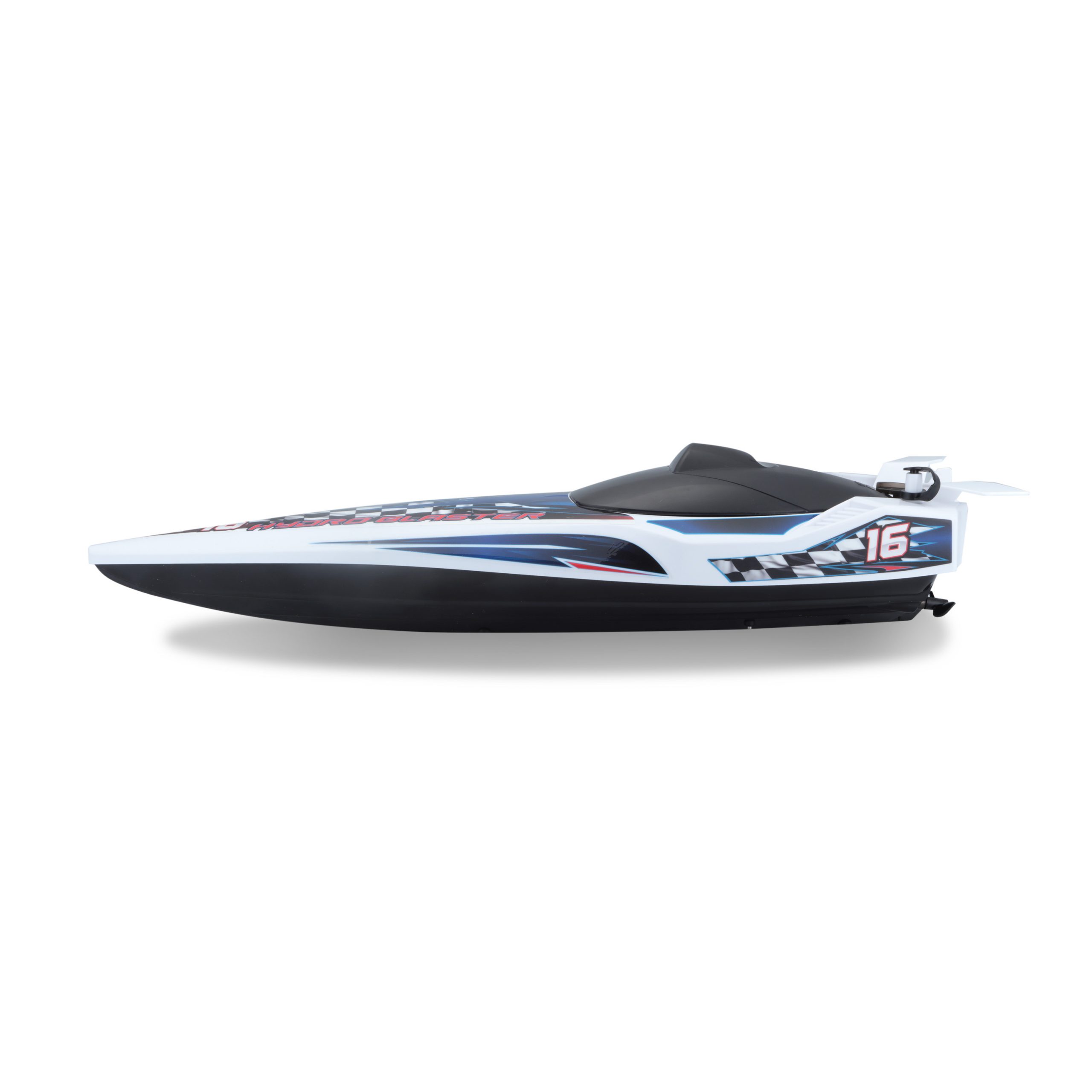 1.24 Hydroblaster RC Boat - White Blue - Image 8