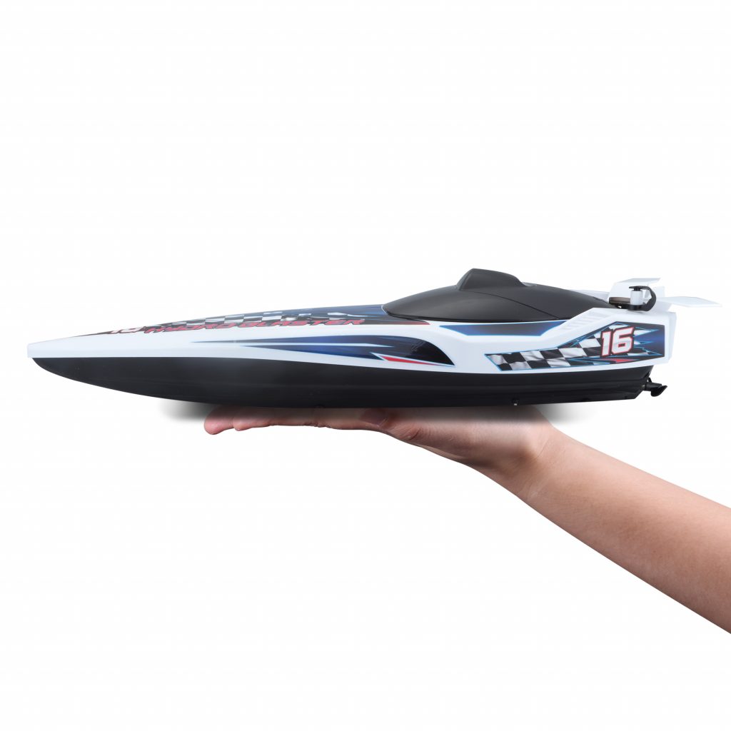 1.24 Hydroblaster RC Boat - White Blue