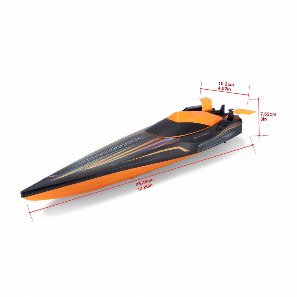 1.24 Hydroblaster RC Boat - Orange Black