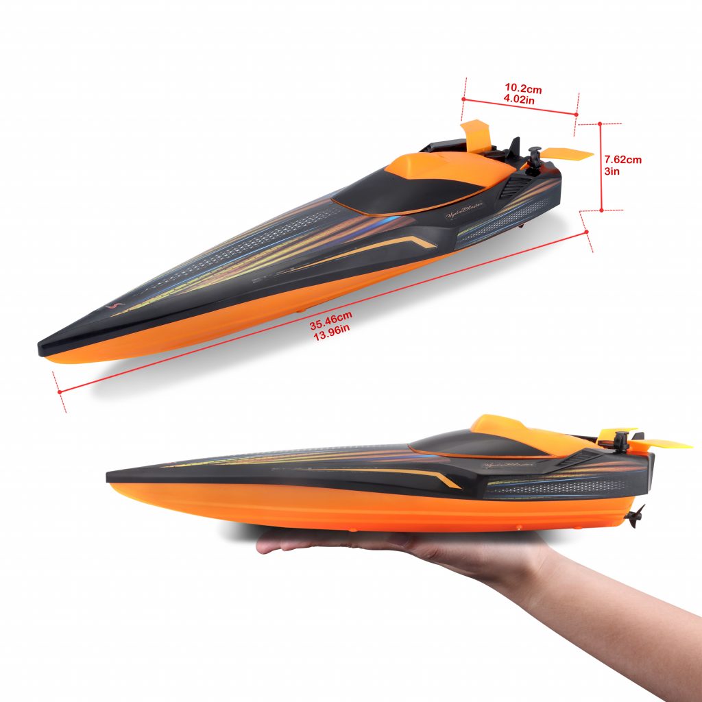 1.24 Hydroblaster RC Boat - Orange Black