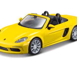 1:32 Bburago - Porsche 718 Boxster - Yellow in Window Box - Image 1