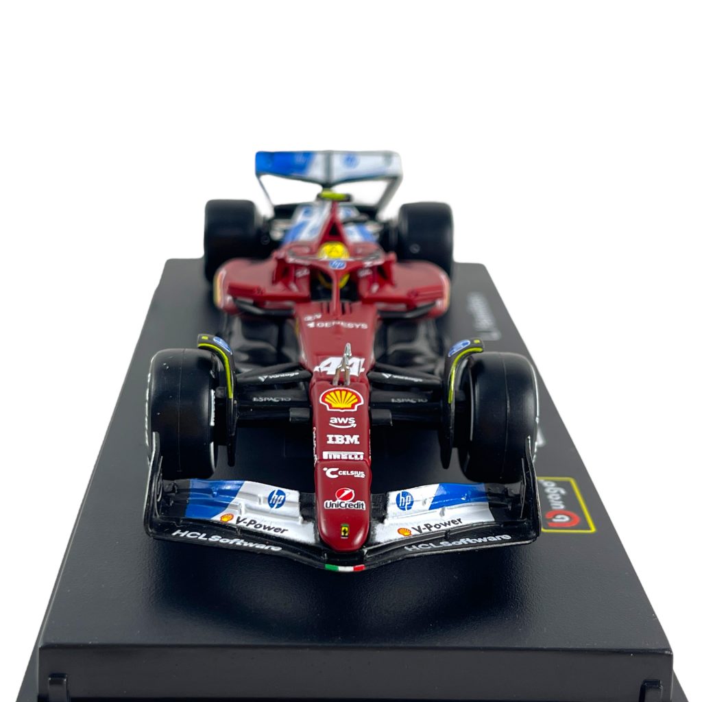 1:43 F1 2025 – Ferrari SF25 Special MiamiGP Livery #44 Lewis Hamilton in Acrylic Box