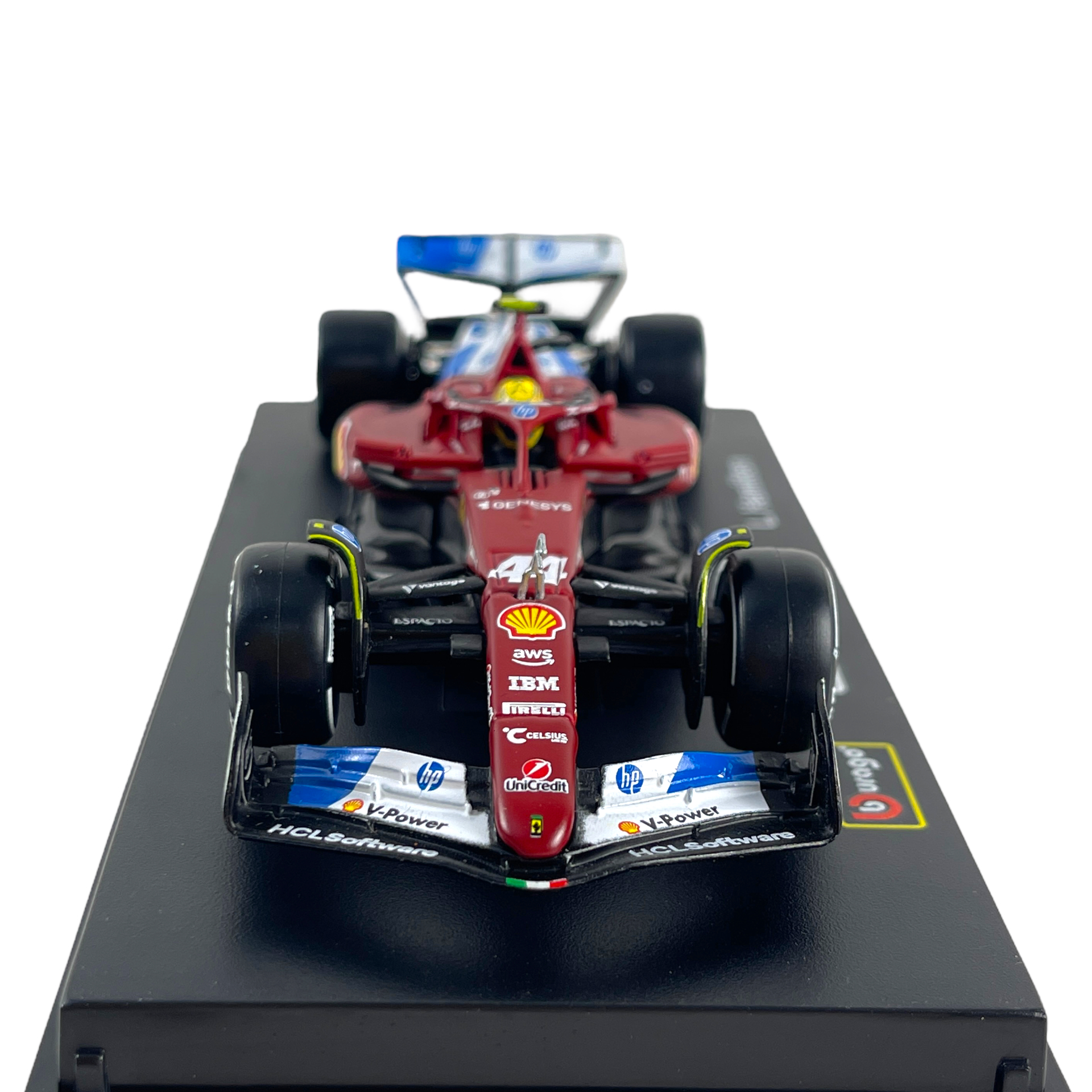 1:43 F1 2025 – Ferrari SF25 Special MiamiGP Livery #44 Lewis Hamilton in Acrylic Box - Image 5