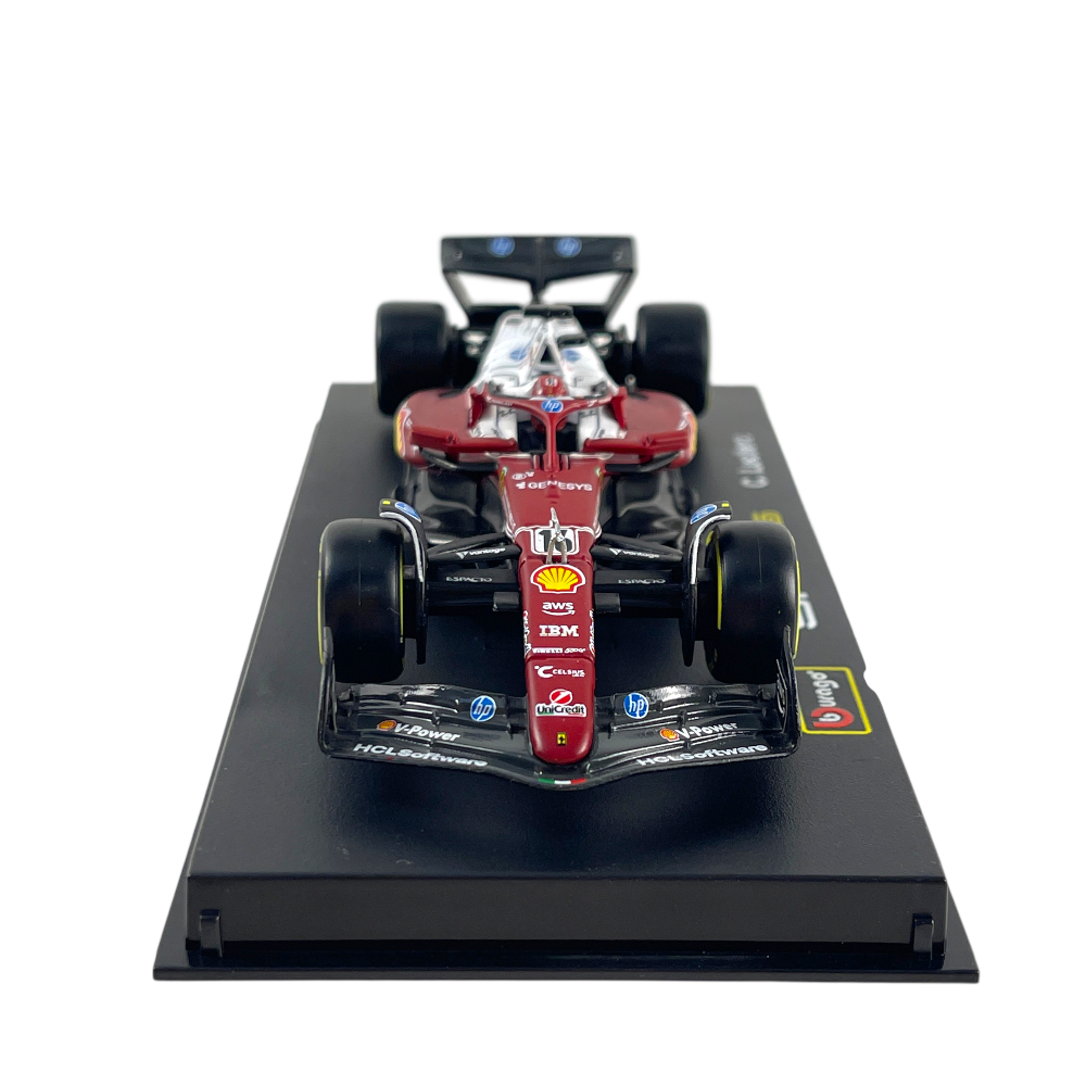 1:43 F1 2025 – Ferrari SF25 Special MonzaGP Livery #16 Charles Leclerc in Acrylic Box