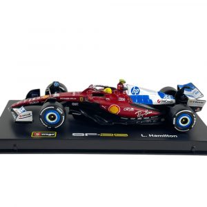 1:43 F1 2025 – Ferrari SF25 Special MiamiGP Livery #44 Lewis Hamilton in Acrylic Box - Image 4