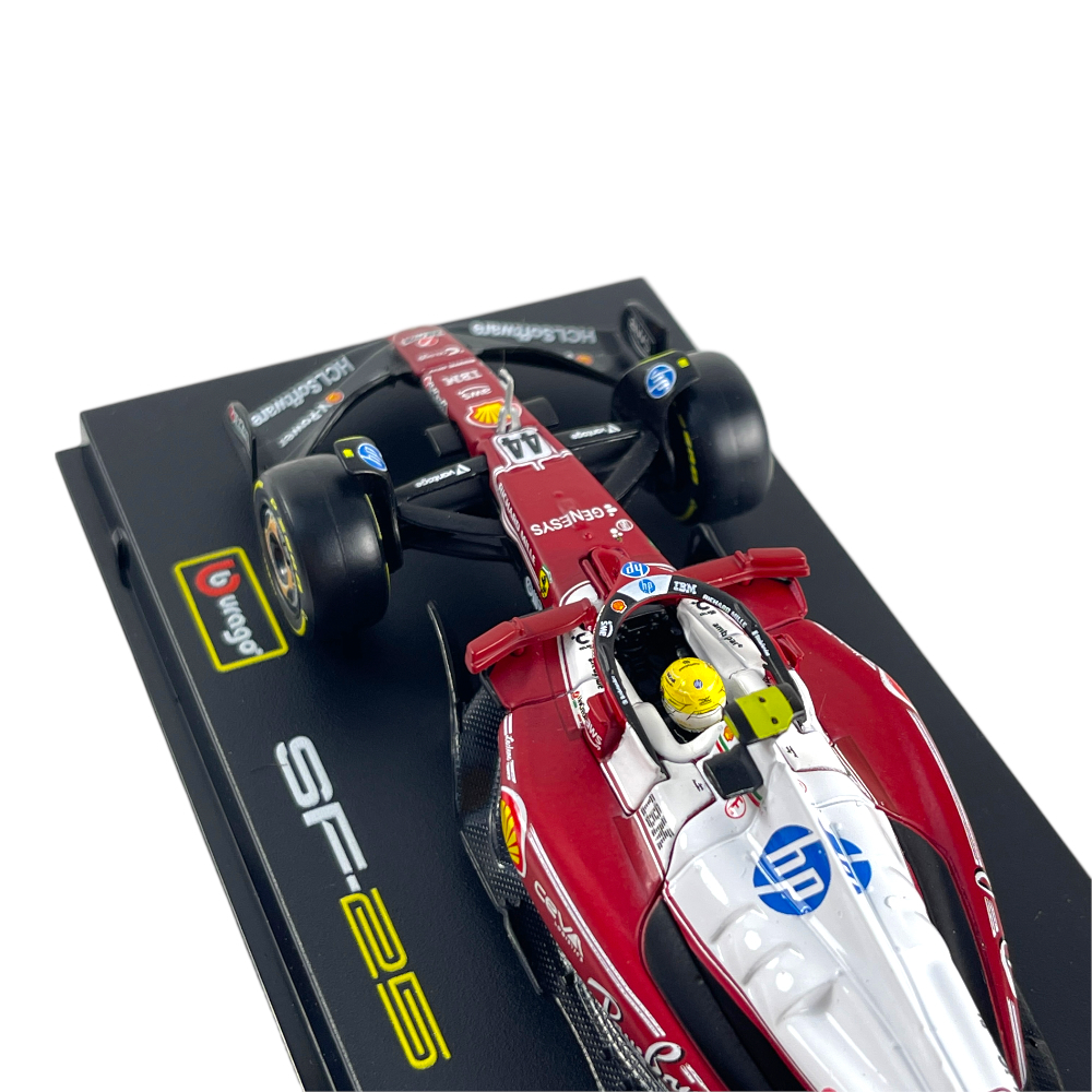 1:43 F1 2025 – Ferrari SF25 Special MonzaGP Livery #44 Lewis Hamilton in Acrylic Box