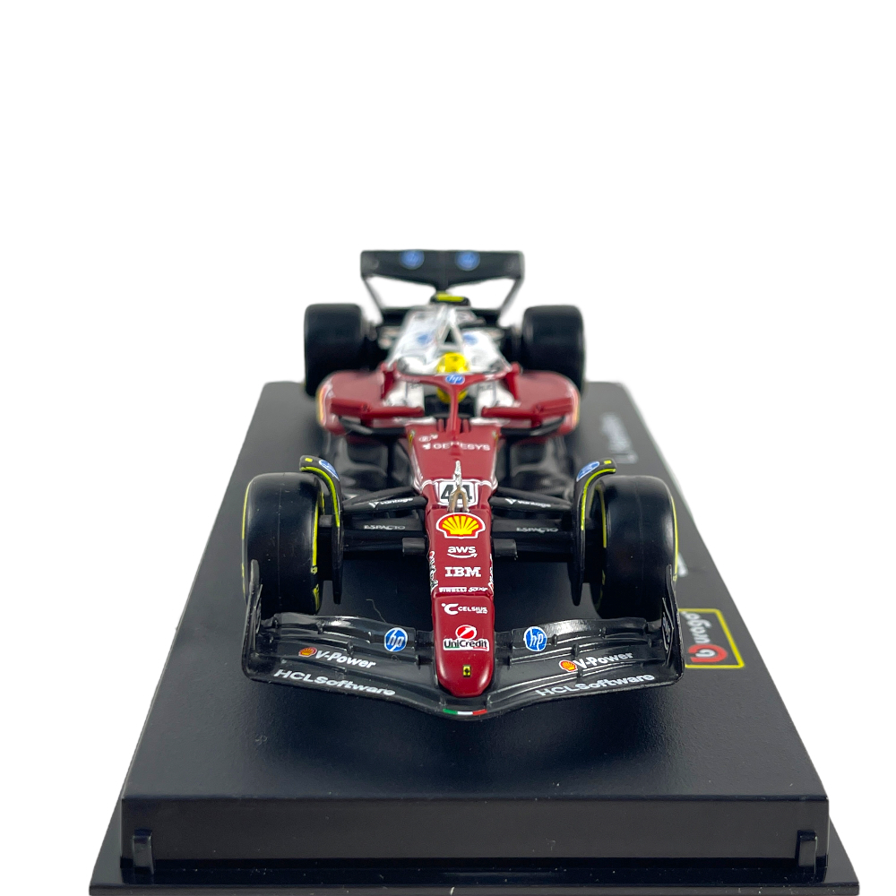 1:43 F1 2025 – Ferrari SF25 Special MonzaGP Livery #44 Lewis Hamilton in Acrylic Box