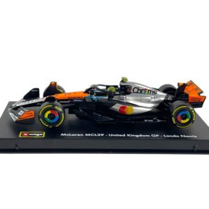 1:43 F1 2025 - McLaren MCL39 Special BritishGP Livery #4 Lando Norris in Acrylic Box - Image 1