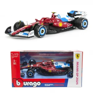 1:43 F1 2025 – Ferrari SF25 Special MiamiGP Livery #44 Lewis Hamilton in Window Box - Image 4
