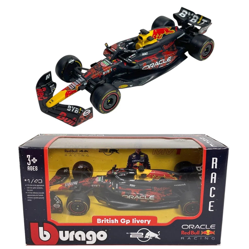 1:43 F1 2024 - Red Bull Racing RB20 Special BritishGP Livery #1 Max Verstappen