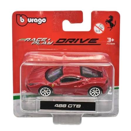 1:64 Ferrari 488 GTB – Red in Blister Card