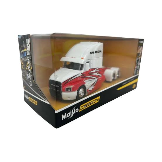 1:64 Maisto Custom Rigs – Mack Anthem White/Red