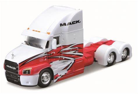 1:64 Maisto Custom Rigs – Mack Anthem White/Red