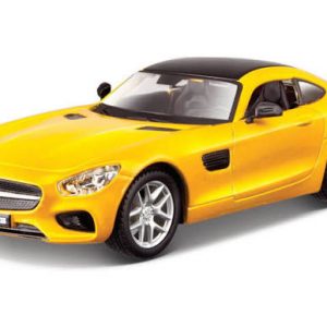 1:32 Bburago - Mercedes-AMG GT - Yellow in Window Box - Image 1