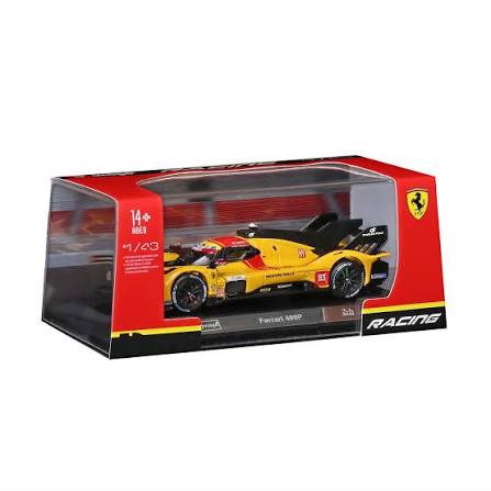 1:43 WEC 2025 – Ferrari 499P #83 Kubica, Hanson, Ye Yifei in Acrylic Box