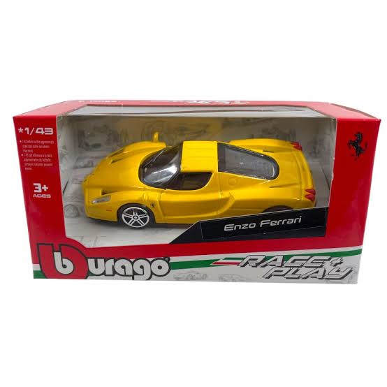 1:43 Enzo Ferrari - Yellow in Window Box