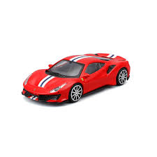 1:43 Ferrari 488 Pista - Red in Window Box